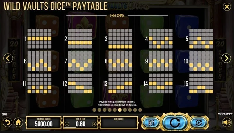 Wild Vaults Dice - Card Gamble ეკრანი კარტის ფერის მიხედვით გაორმაგებით